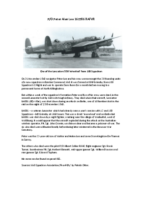 A preview of a PDF biography for Lee, Peter Edward